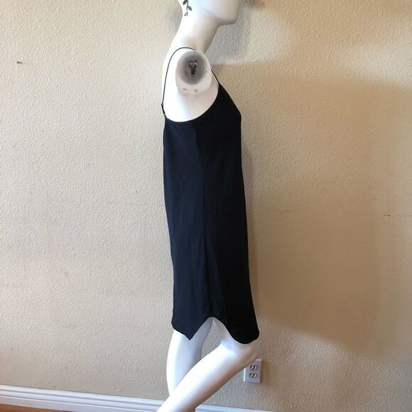 Vince 100% Silk V Neck Black Cami Dress Sz Small - Picture 5 of 10